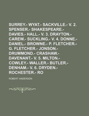 Book cover for Chaucer.- Surrey.- Wyat.- Sackville.- V. 2. Spenser.- Shakespeare.- Davies.- Hall.- V. 3. Drayton.- Carew.- Suckling.- V. 4. Donne.- Daniel.- Browne.- P. Fletcher.- G. Fletcher.- Jonson.- Drummond.- Crashaw.- Davenant.- V. 5. Milton.- Cowley.- Waller.- Vo