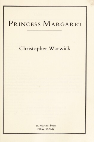 Cover of Princess Margaret