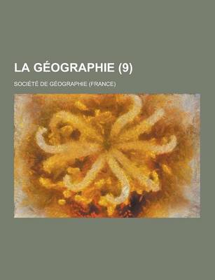 Book cover for La Geographie (9 )