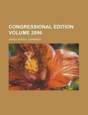 Book cover for Congressional Edition Volume 2096