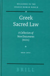 Book cover for Greek Sacred Law