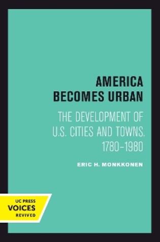 Cover of America Becomes Urban