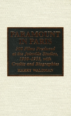 Book cover for Paramount In Paris