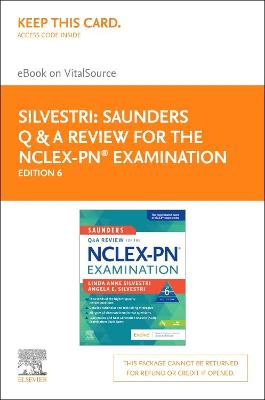 Book cover for Saunders Q & A Review for the Nclex-Pn(r) Examination - Elsevier eBook on Vitalsource (Retail Access Card)