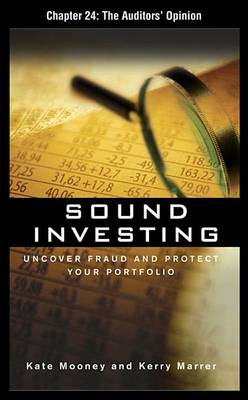 Book cover for Sound Investing, Chapter 24 - The Auditors' Opinion