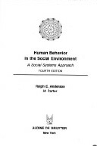 Cover of Human Behavior in the Social Environment