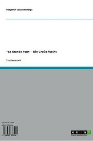 Cover of 'La Grande Peur' - Die Grosse Furcht