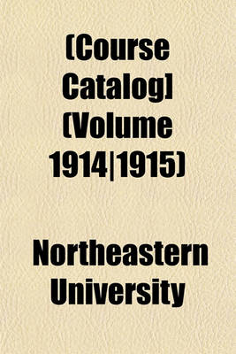 Book cover for [Course Catalog] Volume 1914/1915