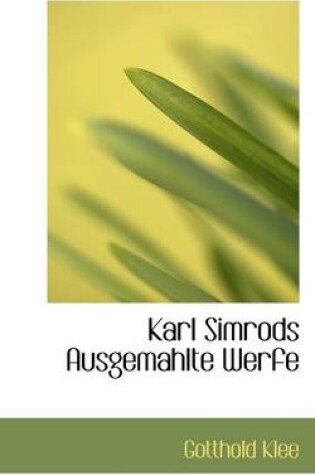 Cover of Karl Simrods Ausgemahlte Werfe