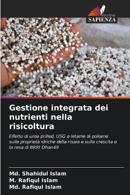 Book cover for Gestione integrata dei nutrienti nella risicoltura