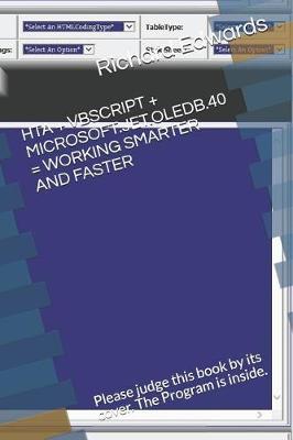 Book cover for Hta + Vbcript + Microsoft.Jet.Oledb.40 = Your Time Being Saved Writing HTML