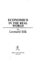 Book cover for Economics in the Real World