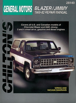 Book cover for Chevrolet Blazer/Jimmy (69 - 82) (Chilton)