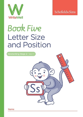 Book cover for WriteWell 5: Letter Size and Position, Year 1, Ages 5-6