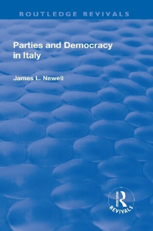 Cover of Parties and Democracy in Italy