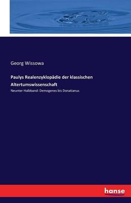 Book cover for Paulys Realenzyklopadie Der Klassischen Altertumswissenschaft