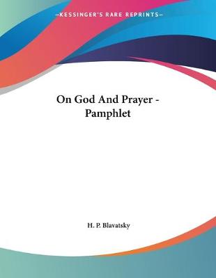 Book cover for On God And Prayer - Pamphlet