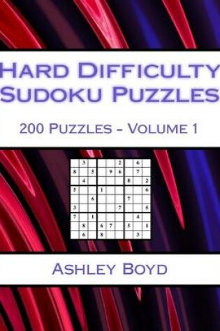 Cover of Hard Difficulty Sudoku Puzzles Volume 1