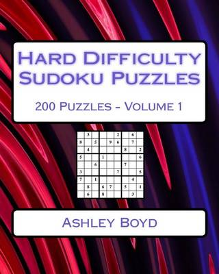 Book cover for Hard Difficulty Sudoku Puzzles Volume 1