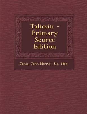 Book cover for Taliesin - Primary Source Edition