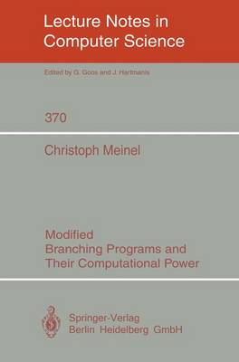 Cover of Modified Branching Programs and Their Computational Power