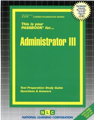 Book cover for Administrator III