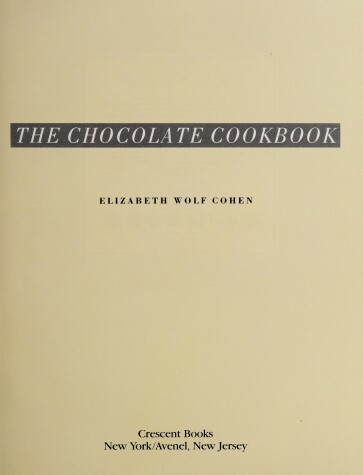 Book cover for The Chocolate Cooking