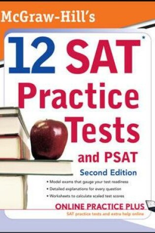 Cover of McGraw-Hill's 12 SAT Practice Tests with PSAT, 2ed