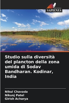 Book cover for Studio sulla diversità del plancton della zona umida di Sodav Bandharan. Kodinar, India