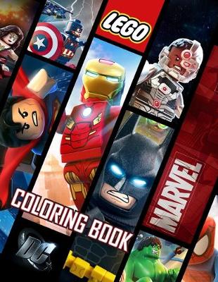 Book cover for LEGO MARVEL DC Coloring Book