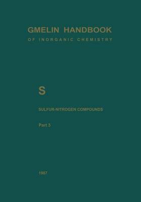 Book cover for S Sulfur-Nitrogen Compounds