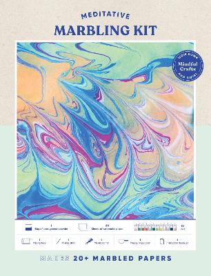 Book cover for Mindful Crafts: Meditative Marbling Kit