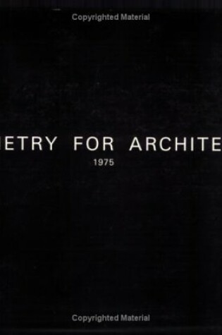 Cover of Geometry for Architects