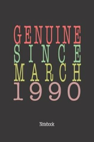 Cover of Genuine Since March 1990