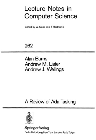 Book cover for A Review of ADA Tasking