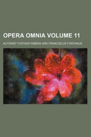 Cover of Opera Omnia Volume 11