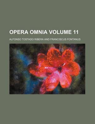 Book cover for Opera Omnia Volume 11