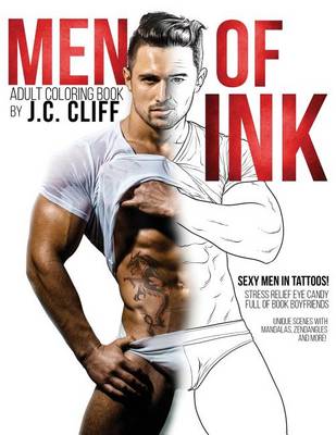 Book cover for Men of Ink Adult Coloring Book