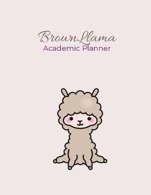 Book cover for Brown Llama Academic Planner
