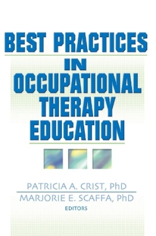 Cover of Best Practices in Occupational Therapy Education