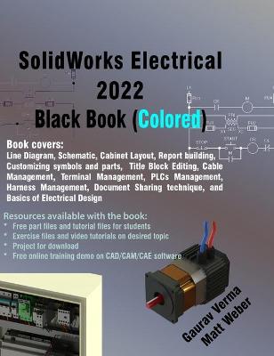 Book cover for SolidWorks Electrical 2022 Black Book (Colored)