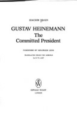 Cover of Gustav Heinemann