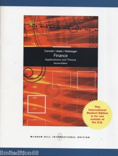 Book cover for Finance Applications & Theory