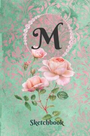 Cover of Basics Sketchbook for Drawing - Personalized Monogrammed Letter M