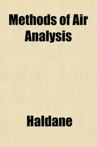 Cover of Methods of Air Analysis