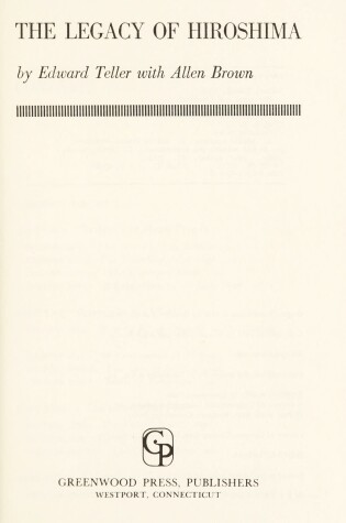 Cover of The Legacy of Hiroshima.