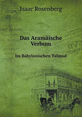 Book cover for Das Aramäische Verbum Im Babylonischen Talmud