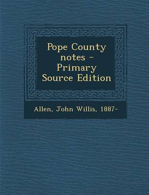 Book cover for Pope County Notes