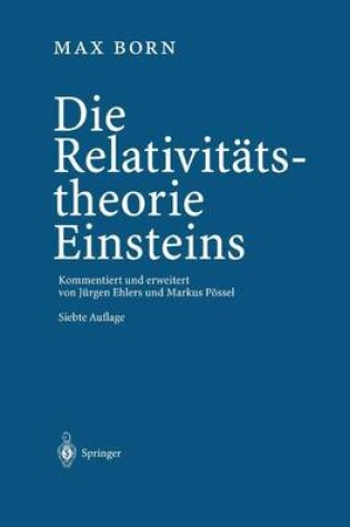 Cover of Die Relativitätstheorie Einsteins