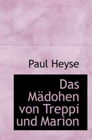 Cover of Das M Dohen Von Treppi Und Marion